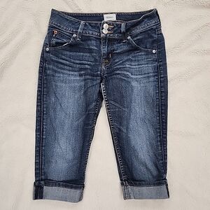 Hudson Malibu Cap Cuffed Denim Bermuda Low Rise Shorts | Women's Size 25 Size 2